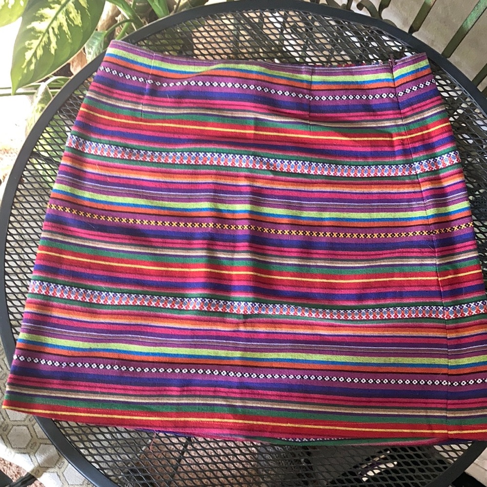 Striped Mini Skirt